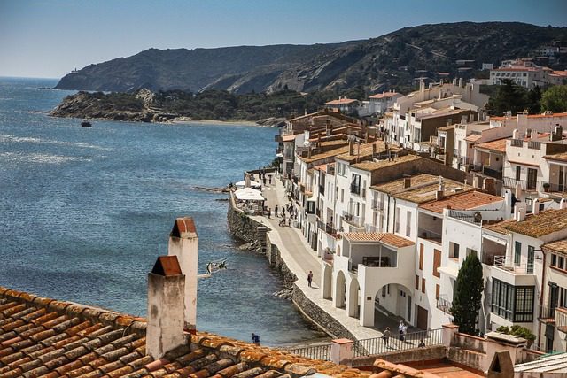 Beautiful village nad beach in Catalonia.Barcelona beaches.