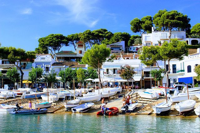 Beautiful village in Catalonia beaches