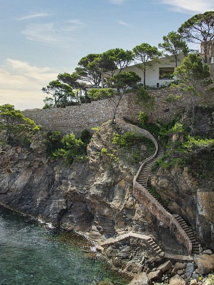 Beautiful beach in Catalonia.Barcelona beaches.
